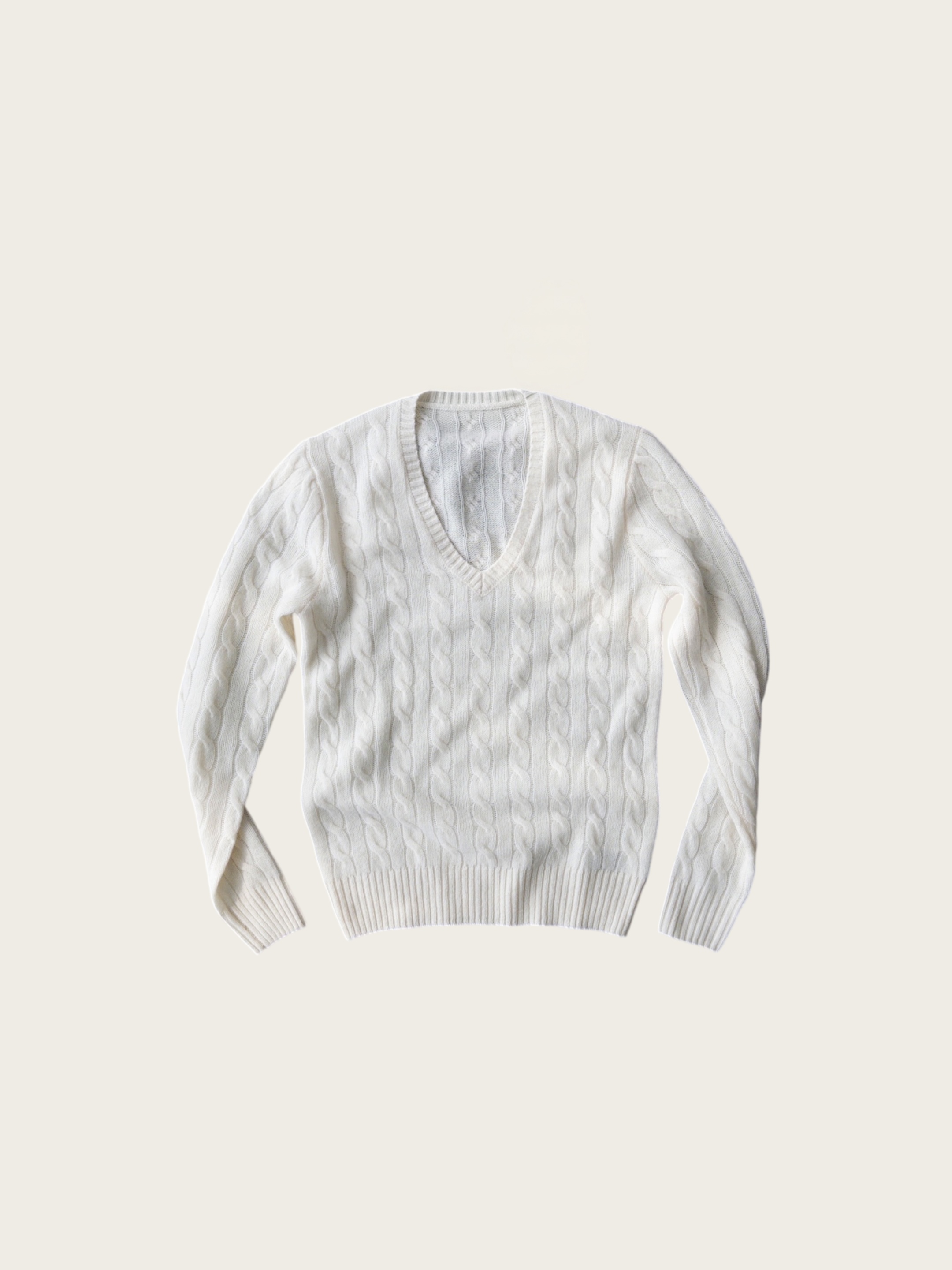 Elegant Ladies V Neck Pullover - Premium 100% Pure New Wool & Cashmere Mix Garment for Women