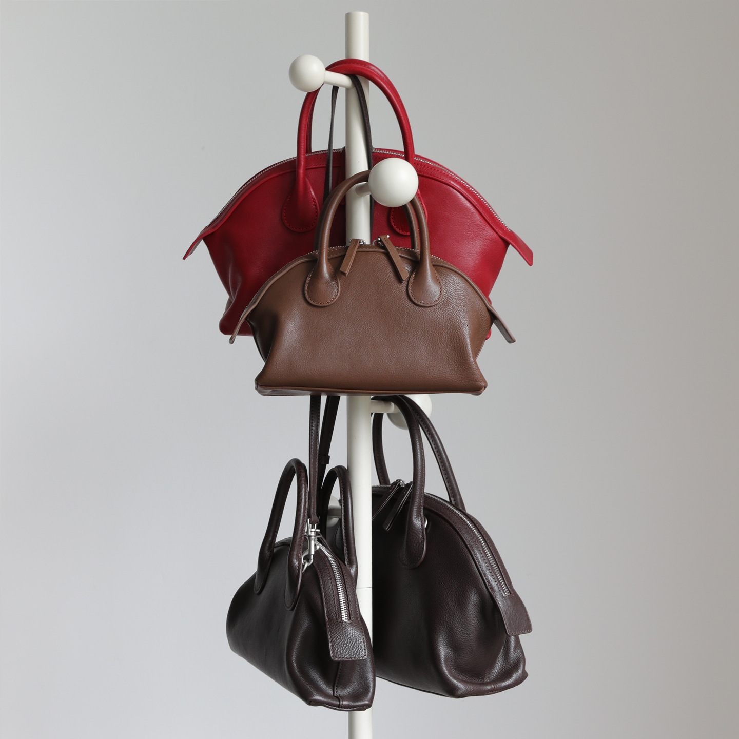 Sac De Créateur Vintage De Luxe Niche Rétro Première Couche En Cuir De Vachette Melard Coquille À Main Simple Et Polyvalente Femmes S Épaule En C