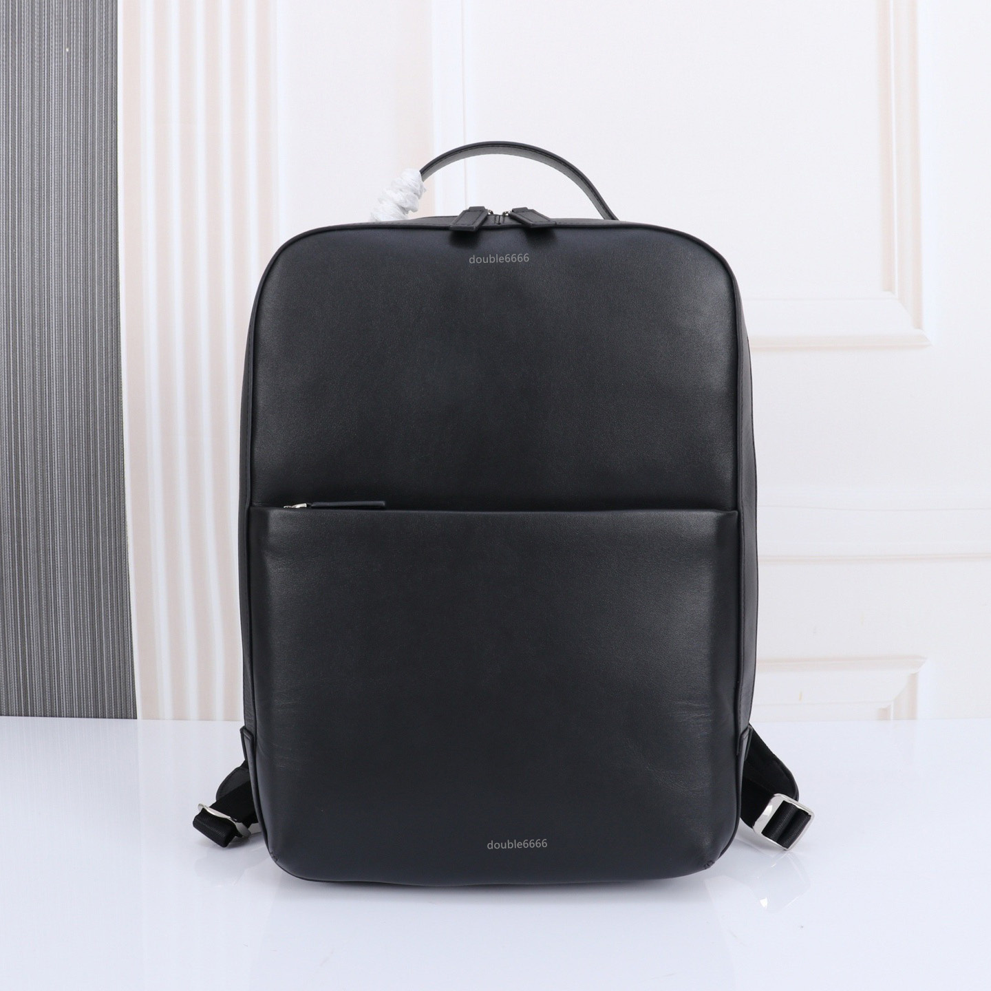 Zaino da uomo in vera pelle di design di alta qualità Borsa per laptop nera Borsa per libri Borsa a tracolla di lusso Borsa da lavoro Borsa a tracol