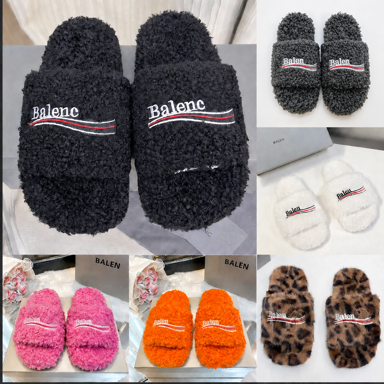 Women Fur Slides Furry Slippers Designer Mules Fall Winter Homewear Slide Men Footwear Paris Luxury Comfortable Fuzzy Flip Flop Fluffy Wool