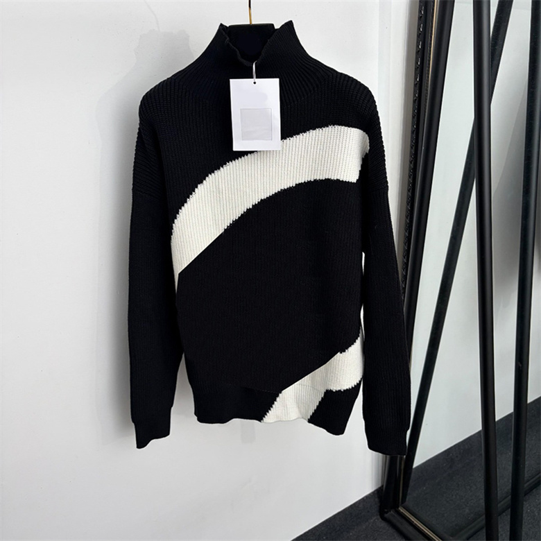 Brand Woman Knit Sweater Long Sleeve Loose Fit Pullover Autumn Winter School Office Date Vacation Daily Casual Wear