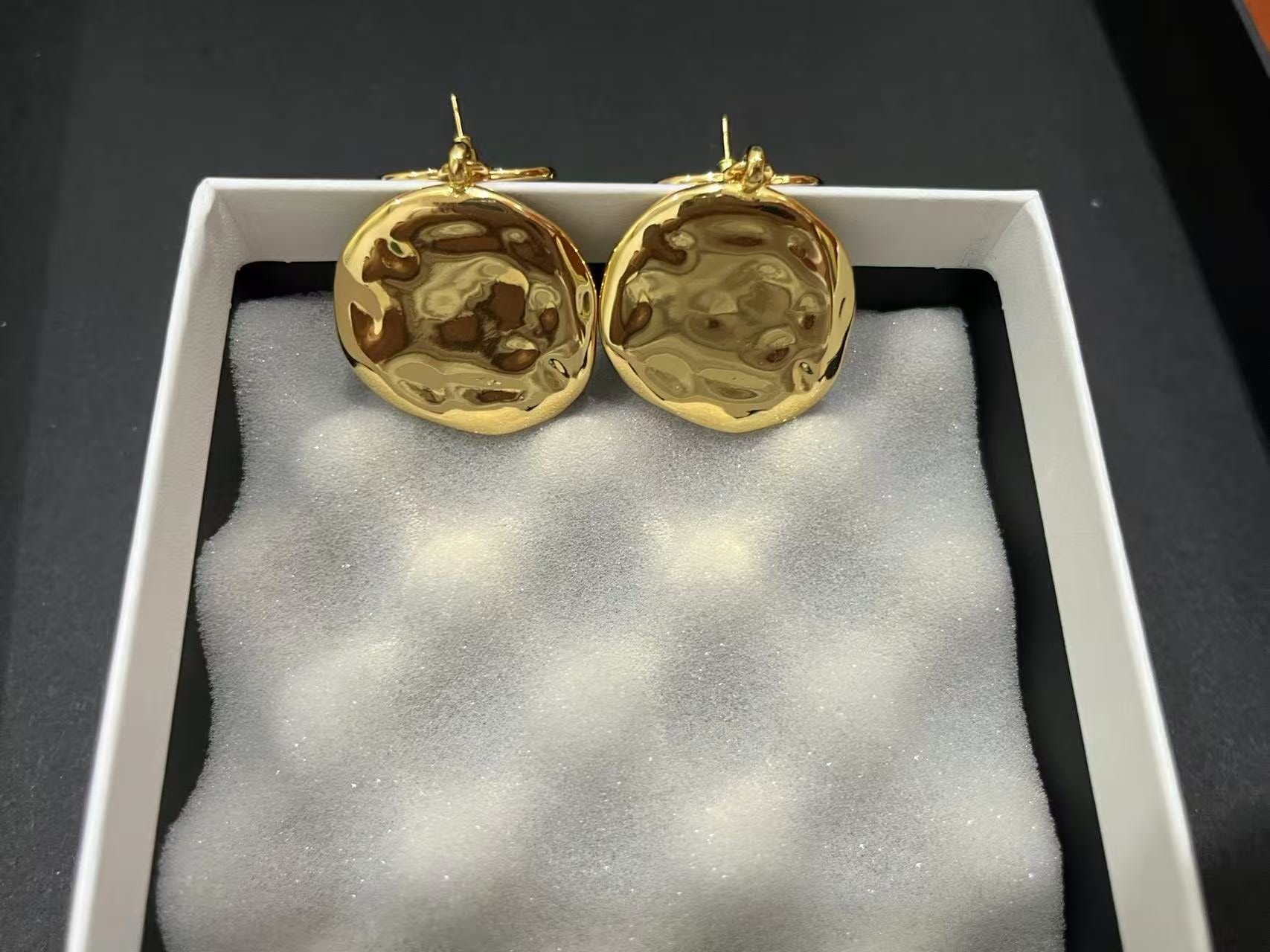 Top Quality Classic Designer Earrings for Women Gold Plated Round Drop Earrings Ladies Lovers Wedding Party Gifts Designer Jewerlry with Bag or Box