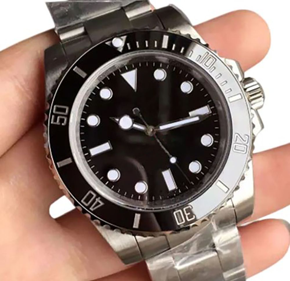 High quality Mens Automatic Wristwatches Sapphire Black watch Ceramic Bezel Stainless Steel 41mm Automatic Mechanical Mens Men Watch Watches