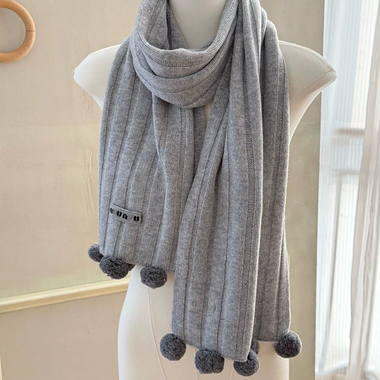 designer scarf Luxurious Womens Shawl - Double-sided Tassel Wool Scarf Suitable For Autumn Winter Fashionable And Versatile Christmas present