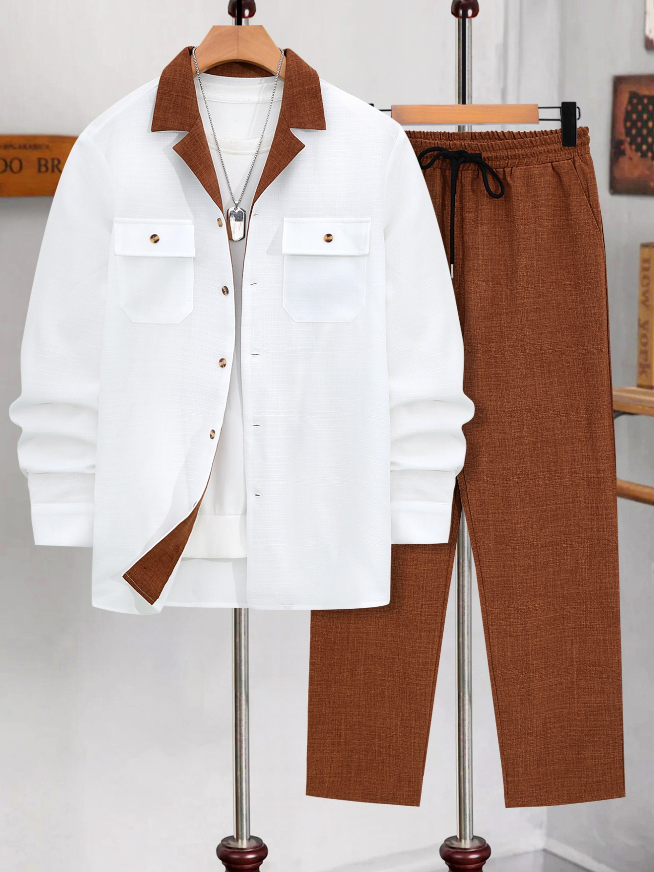 (597) Ensemble de costumes pour hommes, vêtements de cérémonie, costume slim pour hommes, vêtements décontractés pour toutes les saisons