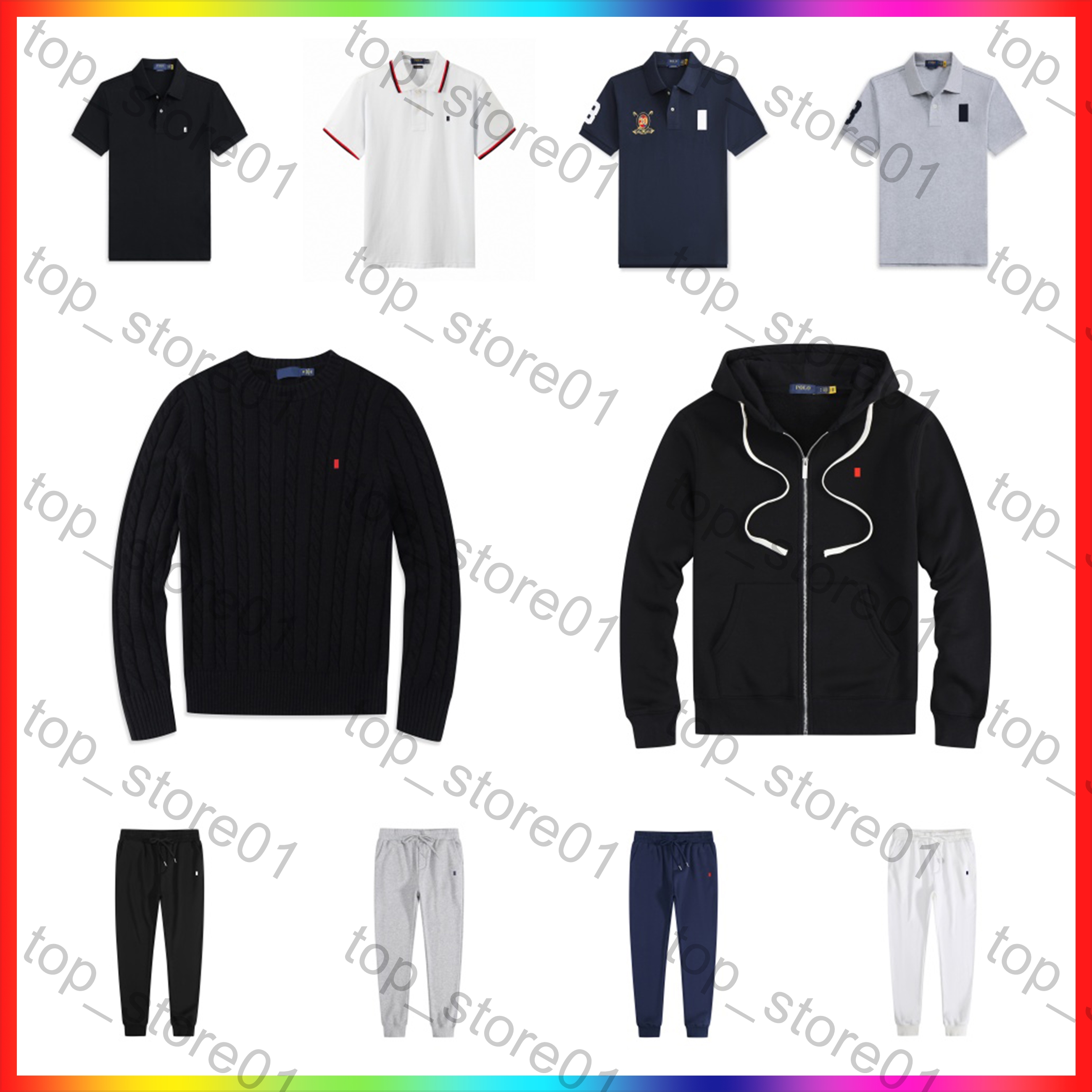2026 Designer hoodies Mens Polo Sweater Pullover Embroidered Small Horse Mens Sweater Outfit Knit Sweaters Sweatshirt Business Work Clothes Luxury P