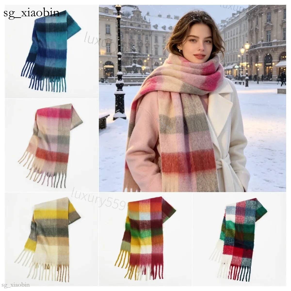 Winter Multi color Fashion Accessories Autumn Wool Soft Shawl Designer Luxury Scarves Unisex tassel scarf Hot