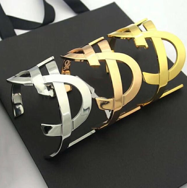 HOT 3 Colors Women Bangle Designer Bracelets upscale 18K Gold Wedding Bracelets Bride jewelry accessories Fashion Girl Luxury Brands letter Bracelet