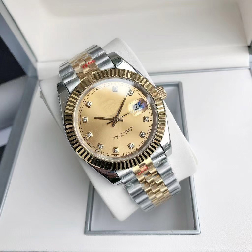 Montres à quartz automatiques de luxe 41mm Hommes Montre-bracelet en acier inoxydable étanche Lunette en céramique Verre saphir Lumineux Journal