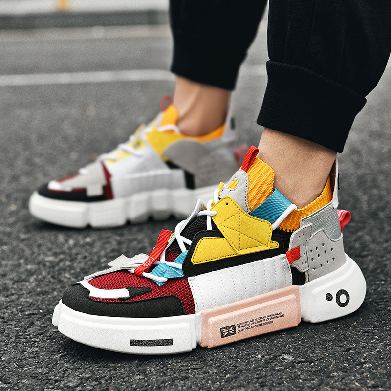 Womens Sneakers Luxury Design Color Block Canvas Mesh Lace Up Low Top Breathable Lightweight Non Slip Running Casual Spring Summer dh1102495136