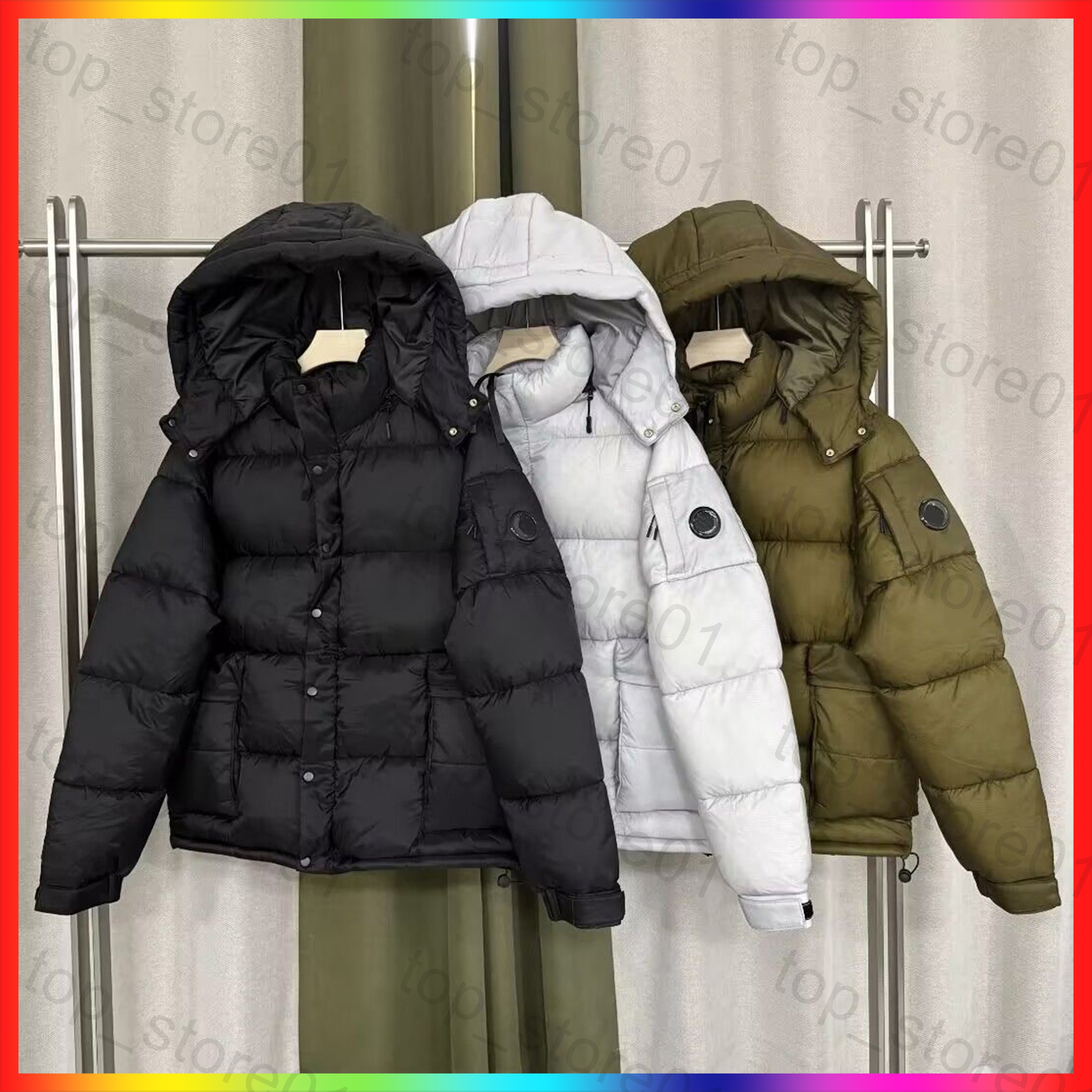 5A Designer Jackets Mens cmpanyyyy jacket Canada Puffer Jacket goggles decoration coat Puffer Coats Anti-Cold Windproof Warm Coat Thickened Long Sle