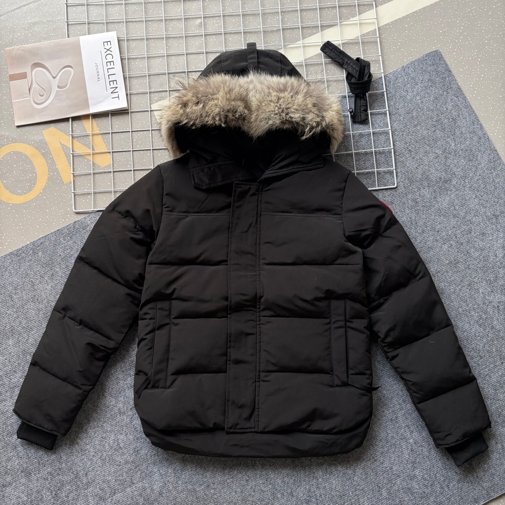 Designer Men Puffer Jacket Down Jacket Coat Parka Jackets Goosecoat Winter Real Big Wolf Fur Women Wyndham Overcoat Clothing Winter Jacket Outerwear