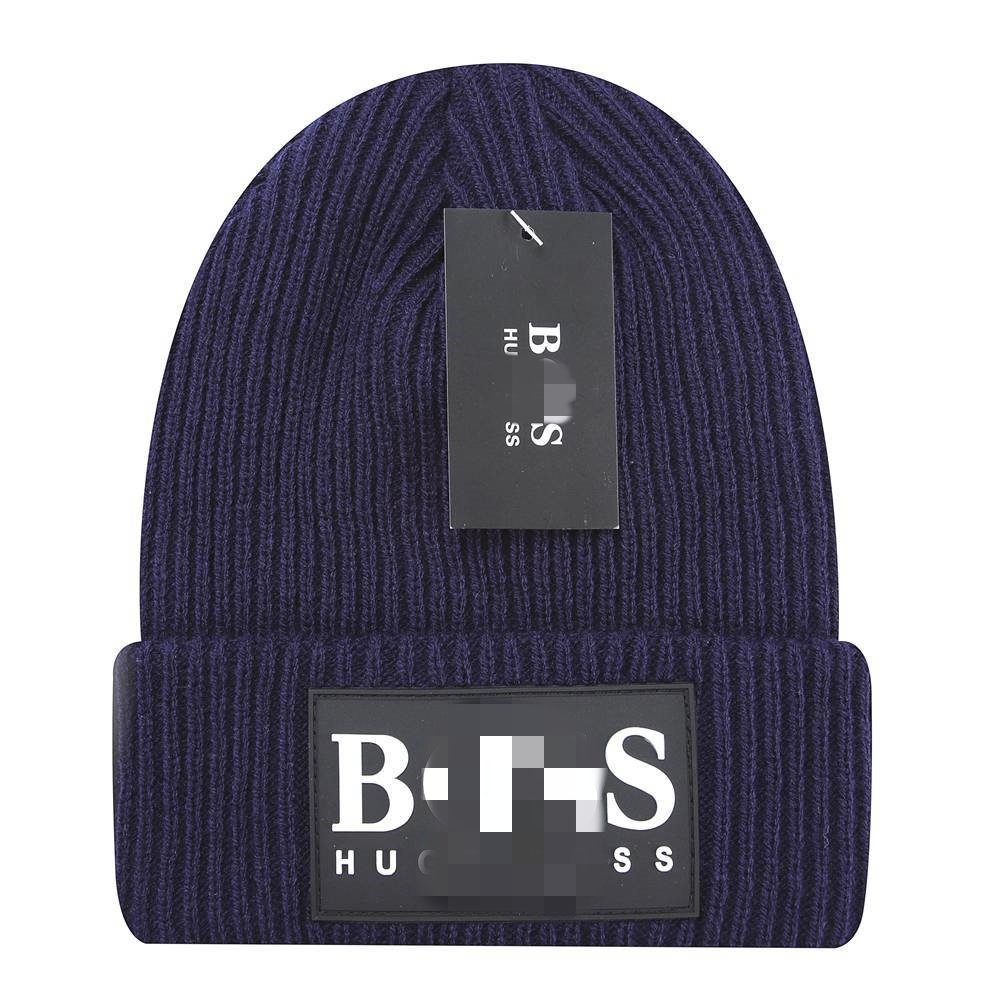 Wholesale Designers Beanie Knitted Cap Red Box Patch Men Women High Quality Smooth Winter Hats Wool Bonnet Solid Color Cuff Skull Caps Hip Hop beani