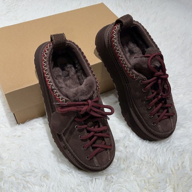 Pantofola di design Evolution con sandali a scatola Piattaforma invernale da donna Pantofola fuzzy Castagna Cioccolato Beige Pelle scamosciata Strin