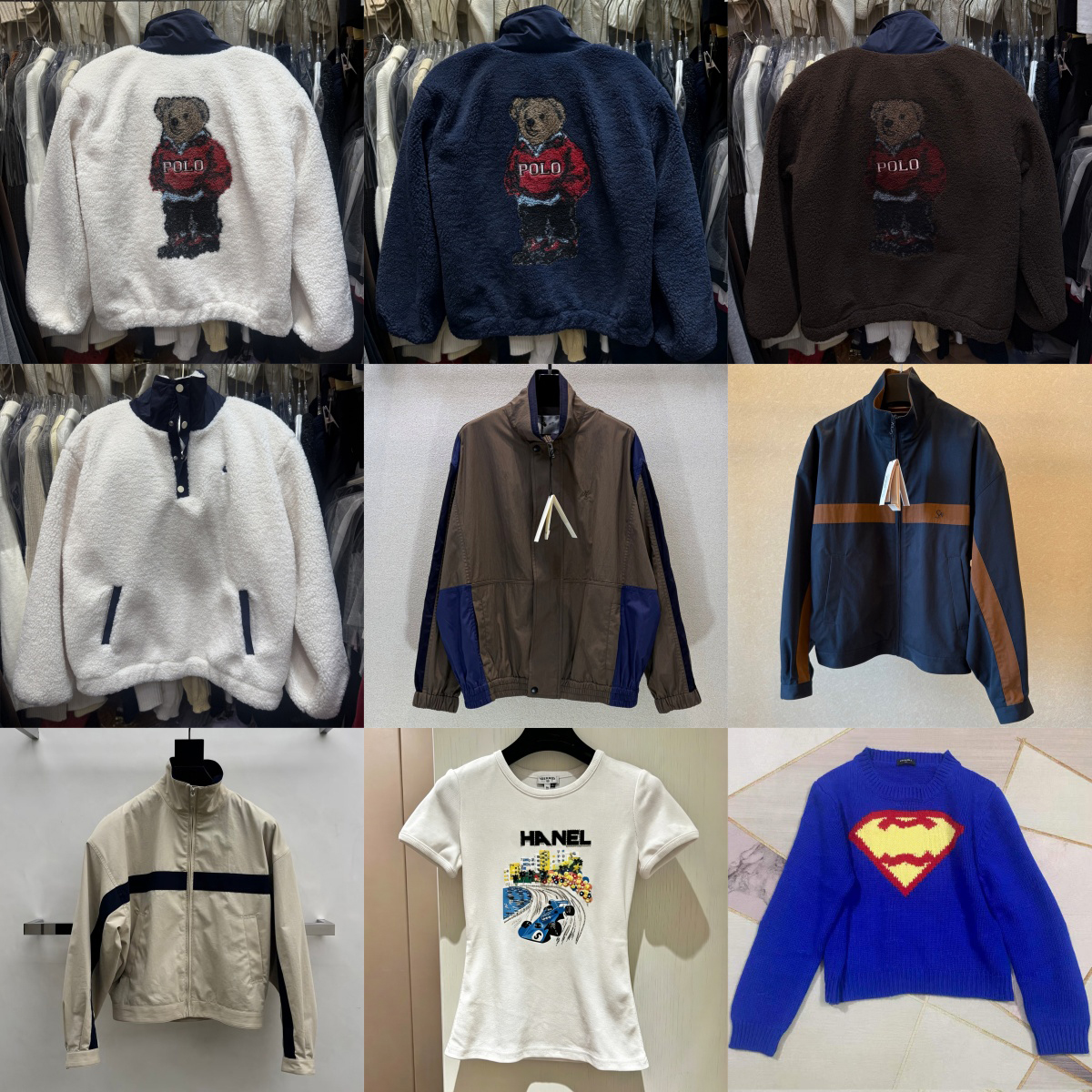 [Ordre par images] Hommes Femmes Vestes, trench-coats et pulls de qualité supérieure, ainsi que maillots de bain tendance, débardeurs, manches co