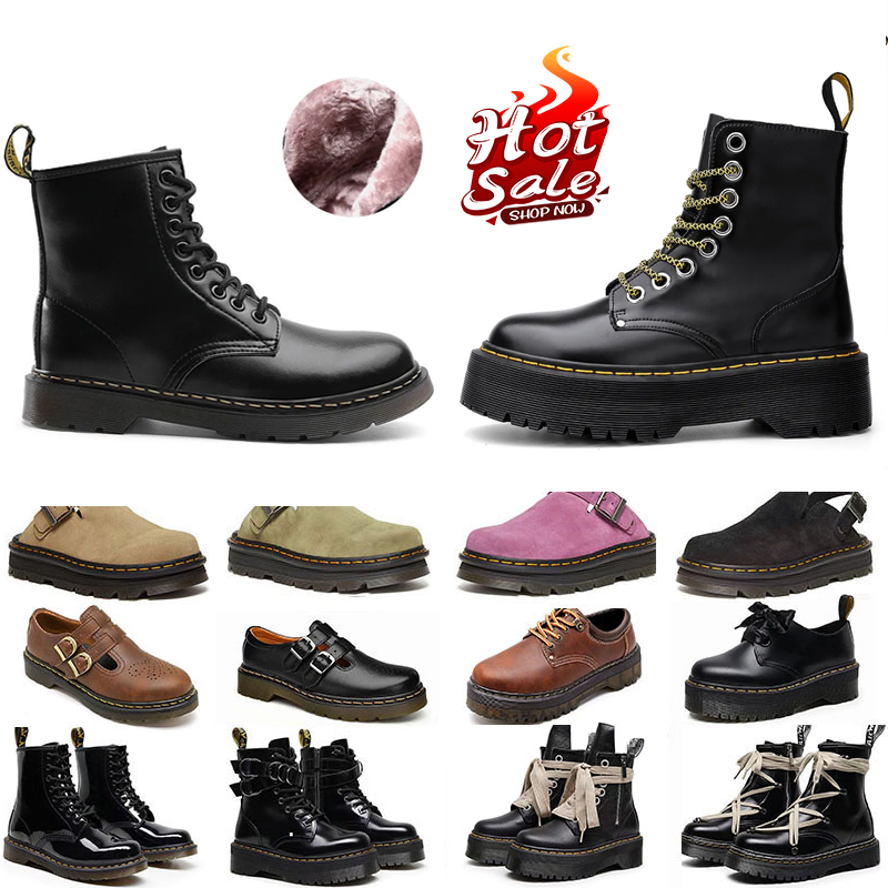 Stivaletti Designer Martin Stivali per uomo Donna Sandali in pelle Oxford Fondo alla caviglia Classico in pelle Oxford Suola Stivaletto casual da es