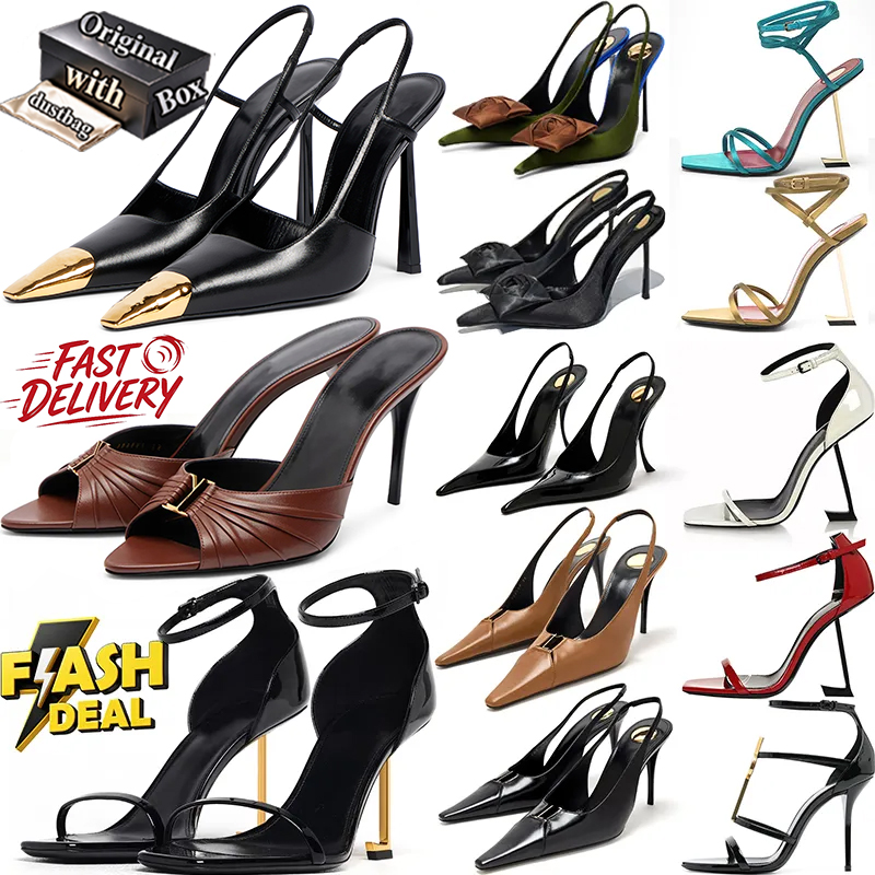 mit Box Staubbeutel Designer Heels Kleid Schuhe Damen High Heels Stiletto Klassische Pumps Lackleder Schwarz Rot Rosa Gold Nude Spitze Zehen Offene