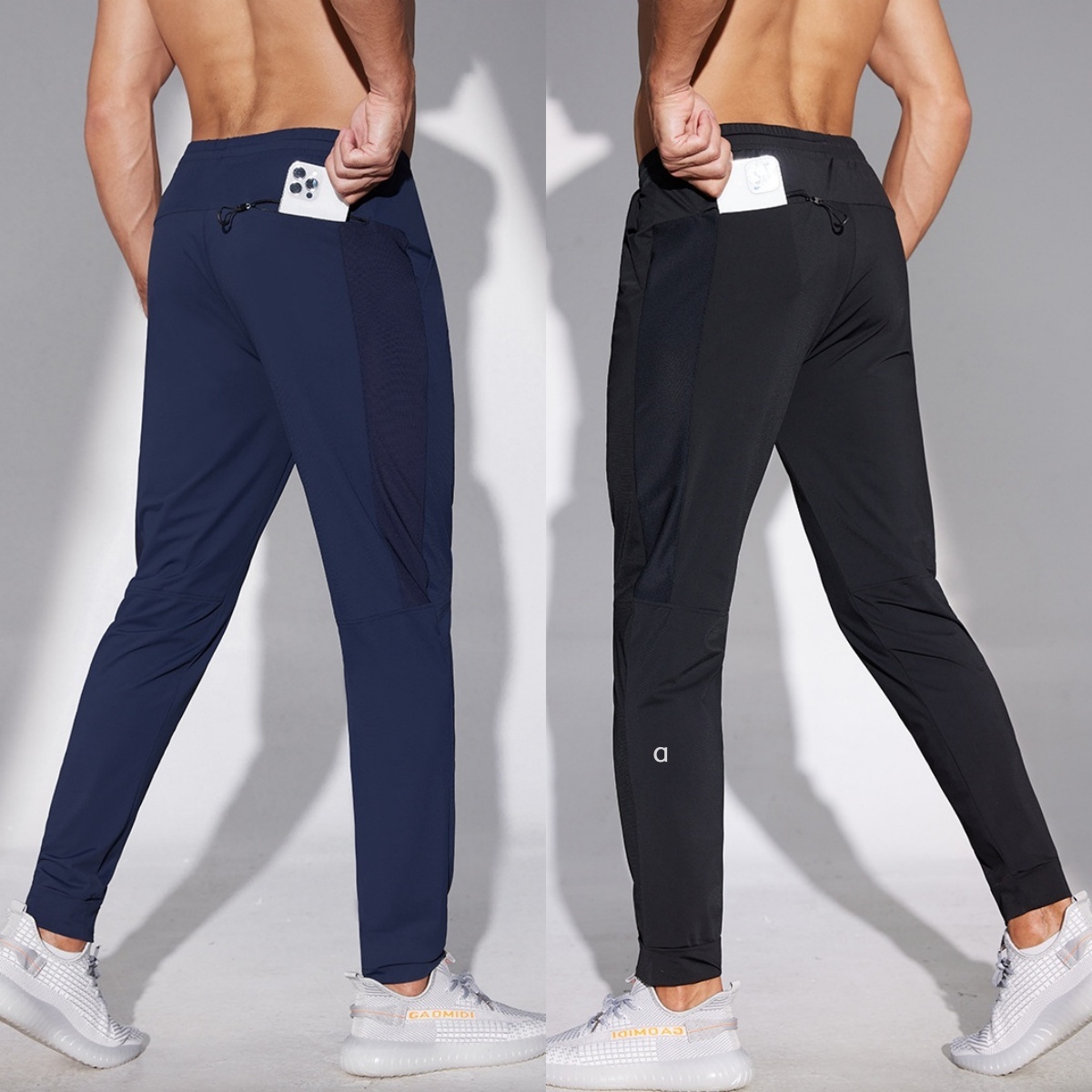 A3177 Men's Summer Running Fitness Pants Large Size Casual Sport Pants Quick-drying Thin Air-conditioned Pants