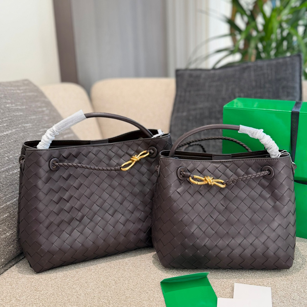 Tote bag BV Andiamo designer bag shoulder bag handbag crossbody bag woven high-quality retro leather rope buckle daily commuting bag