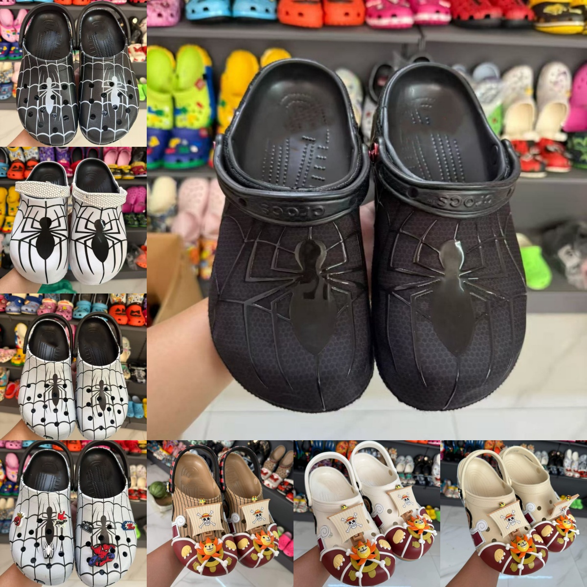 free shipping croce designer Slippers sandals camo spider Classic slides women men scuffs beach buckle outdoors sandal summer sandals