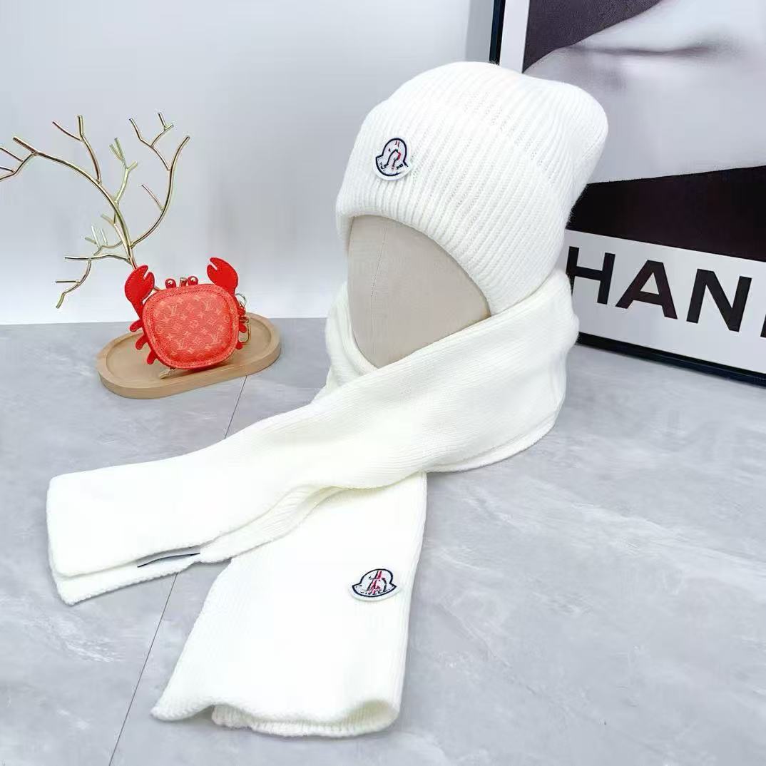 Luxury scarf Men Women Winter Thick Knit Hat Scarf Combo Soft Ribbed Knitted Warm Beanie Scarf Outdoor Thermal Accessory Nice Gifts Colors 888