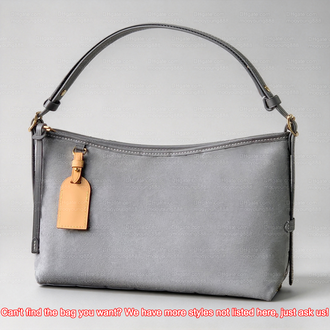 12A Upgrade Mirror Quality Designer Carryall East West Bags for Women 36cm Suede Leather Handbags for Travel Luxury Shoulder Bag Trianon Gray Purse