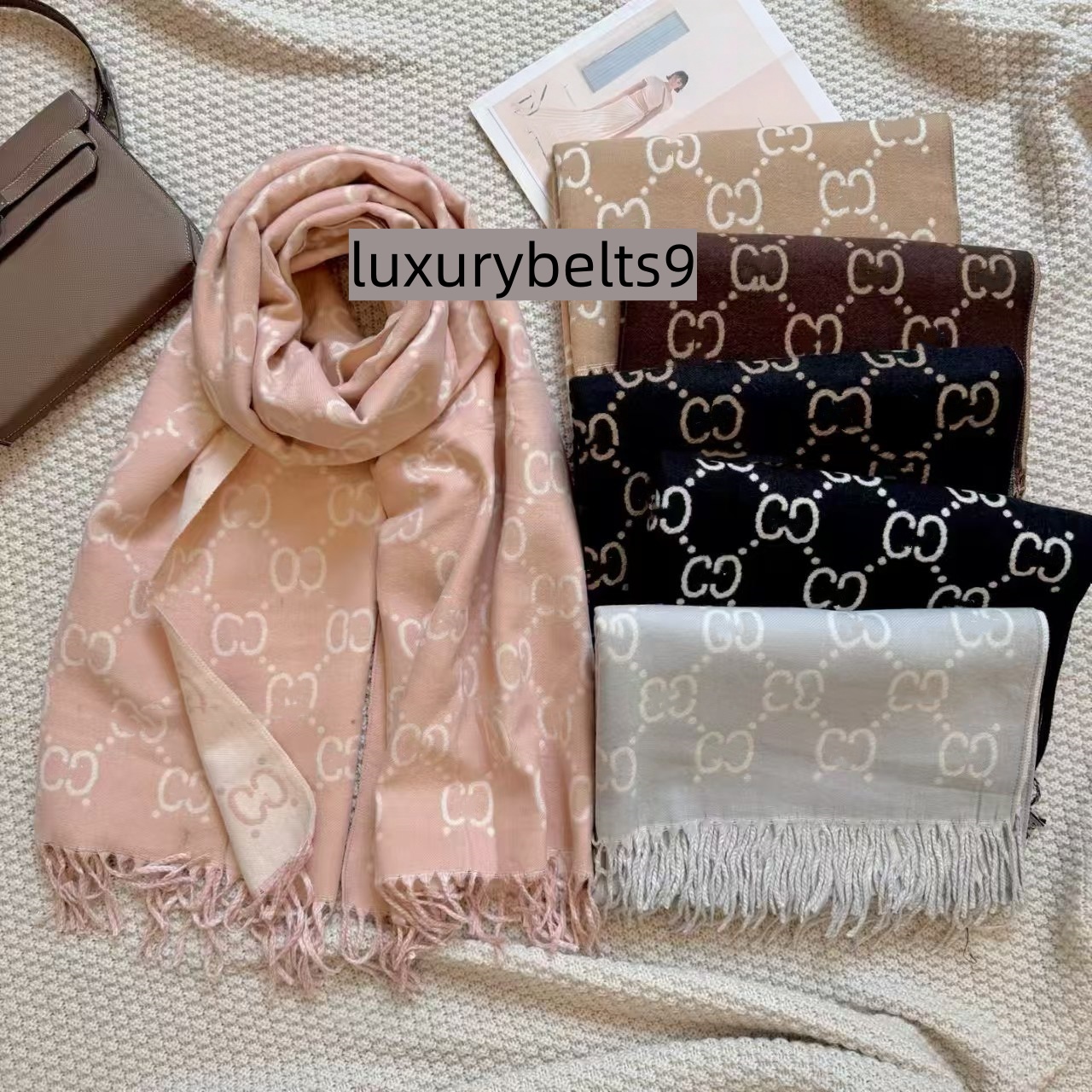 Designer scarf elegant High Quality luxury cashmere shawl classic cashmere scarf Multi colored Silk Blend Shawl Featuring Outdoor travel Gift With B