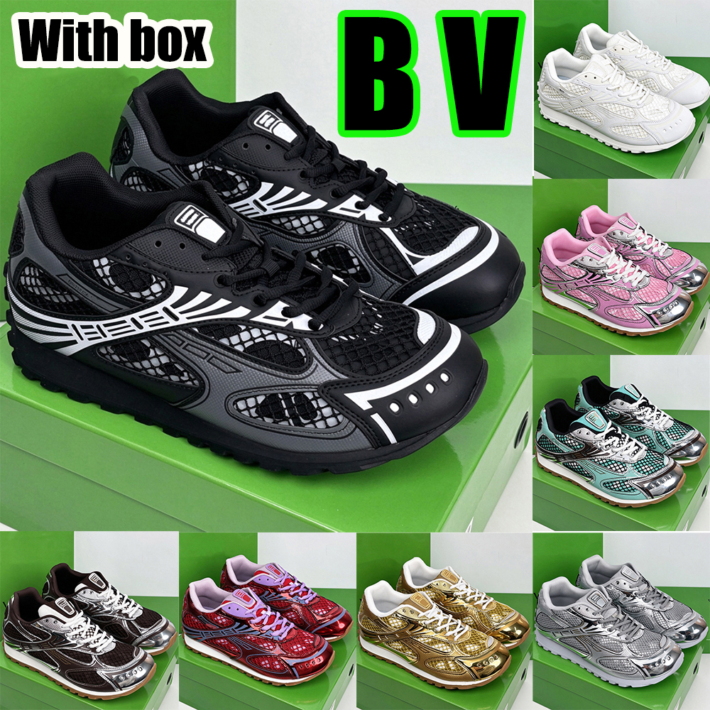Designer Casual Sneakers Mens Orbit Shoes Womens slip-resistant shoes Sporty breathable leather mesh sneakers with color-block laces Platform sho