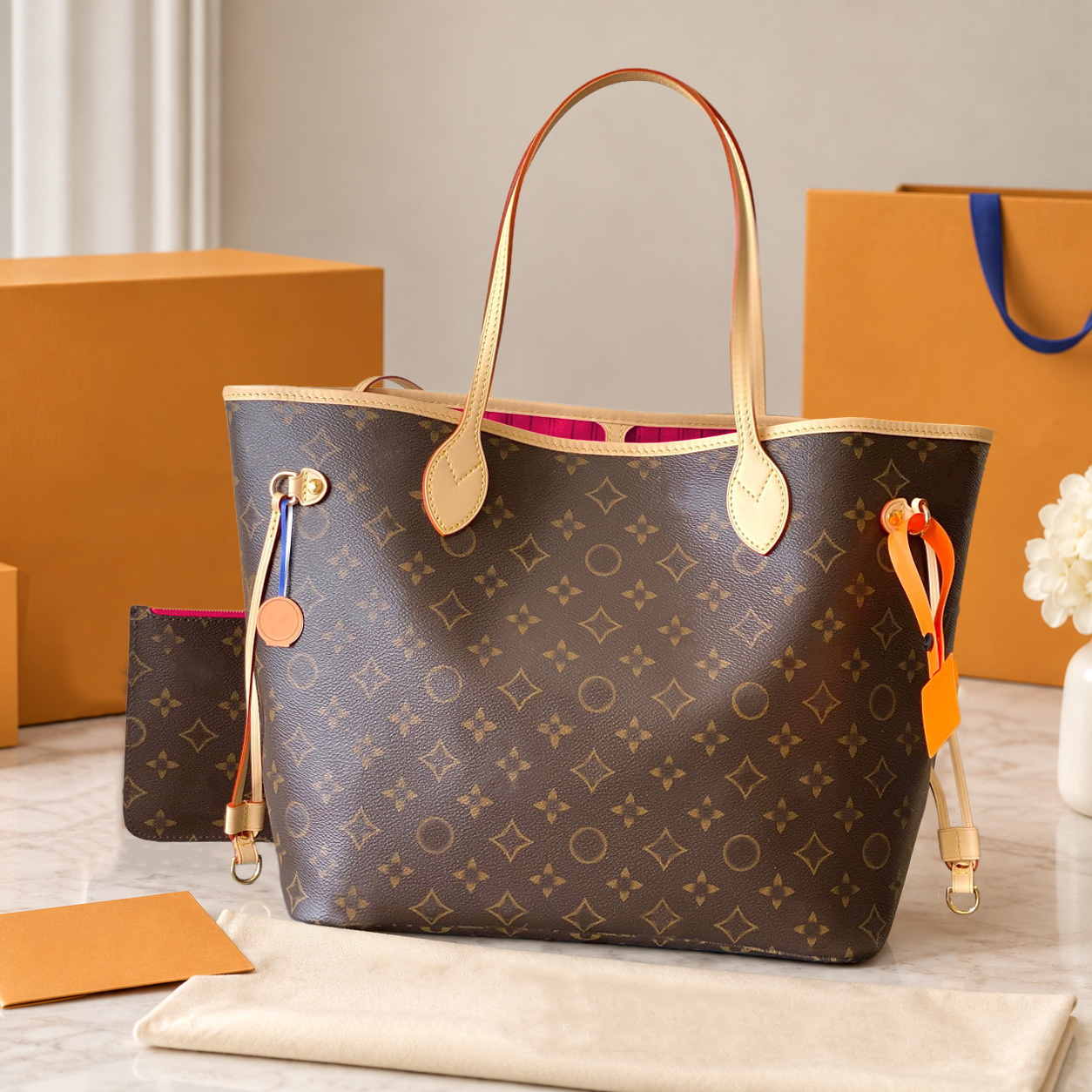 designer bag luxury bag tote bag shoulder bag full brown print bag leather bag crossbody bag high quality capacity composite shopping bag classic an