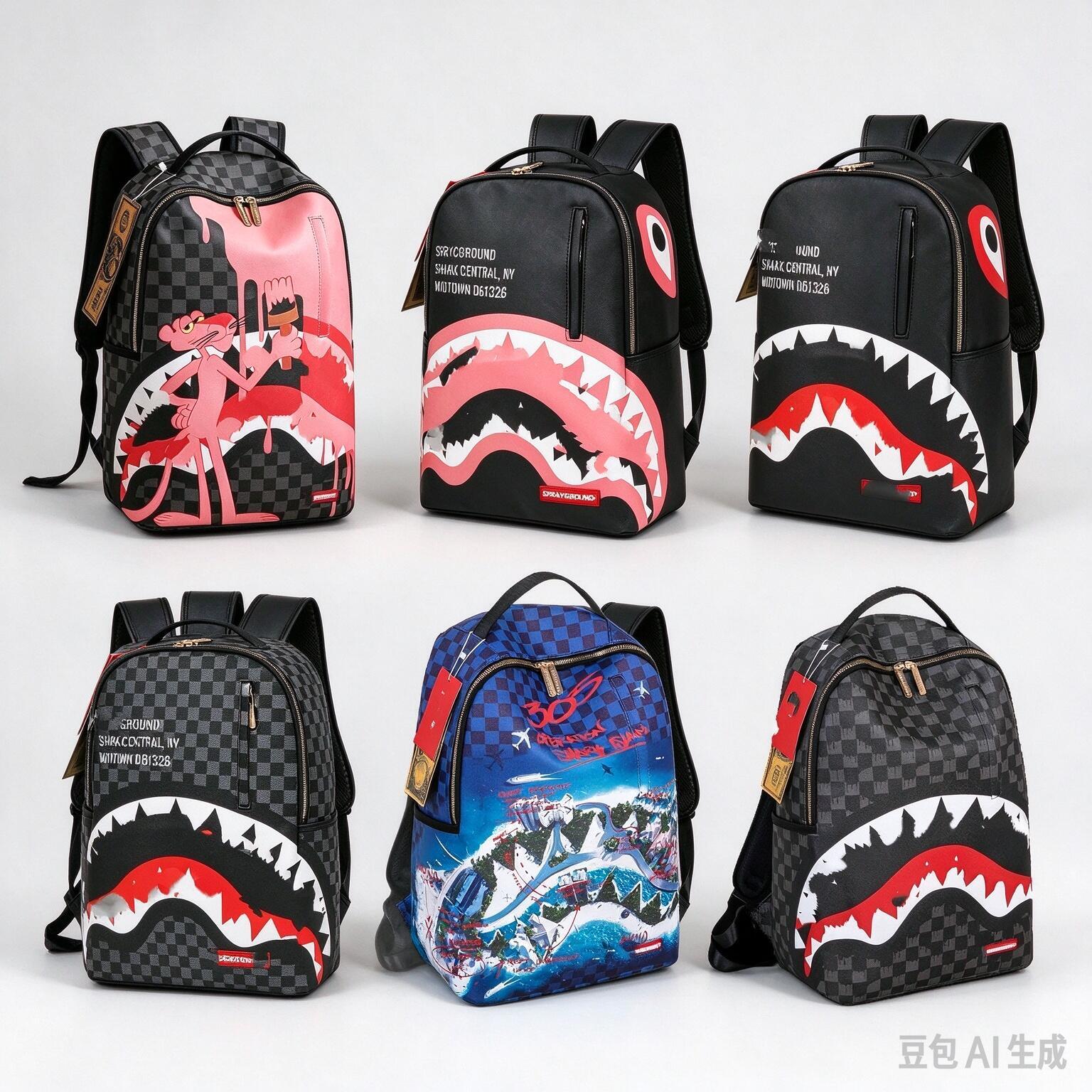 spray groundd backpack Designer backpack High quality Bag Student Schoolbag Backpack Ladies Diagonal Bag New Lightweight Backpack Outdoor spraygroun