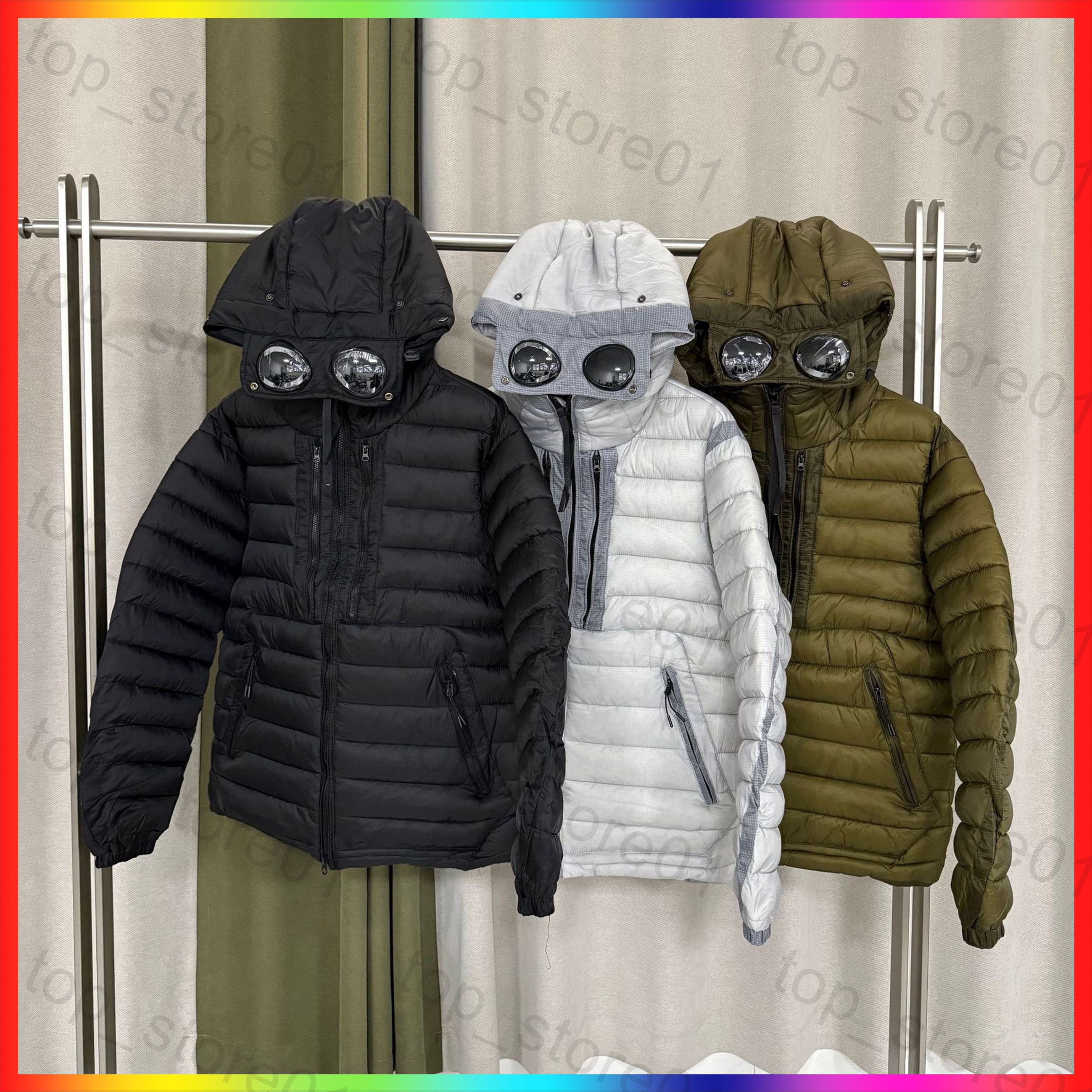 5A Designer Jackets Mens cmpanyyyy jacket Canada Puffer Jacket goggles decoration coat Puffer Coats Anti-Cold Windproof Warm Coat Thickened Long Sle