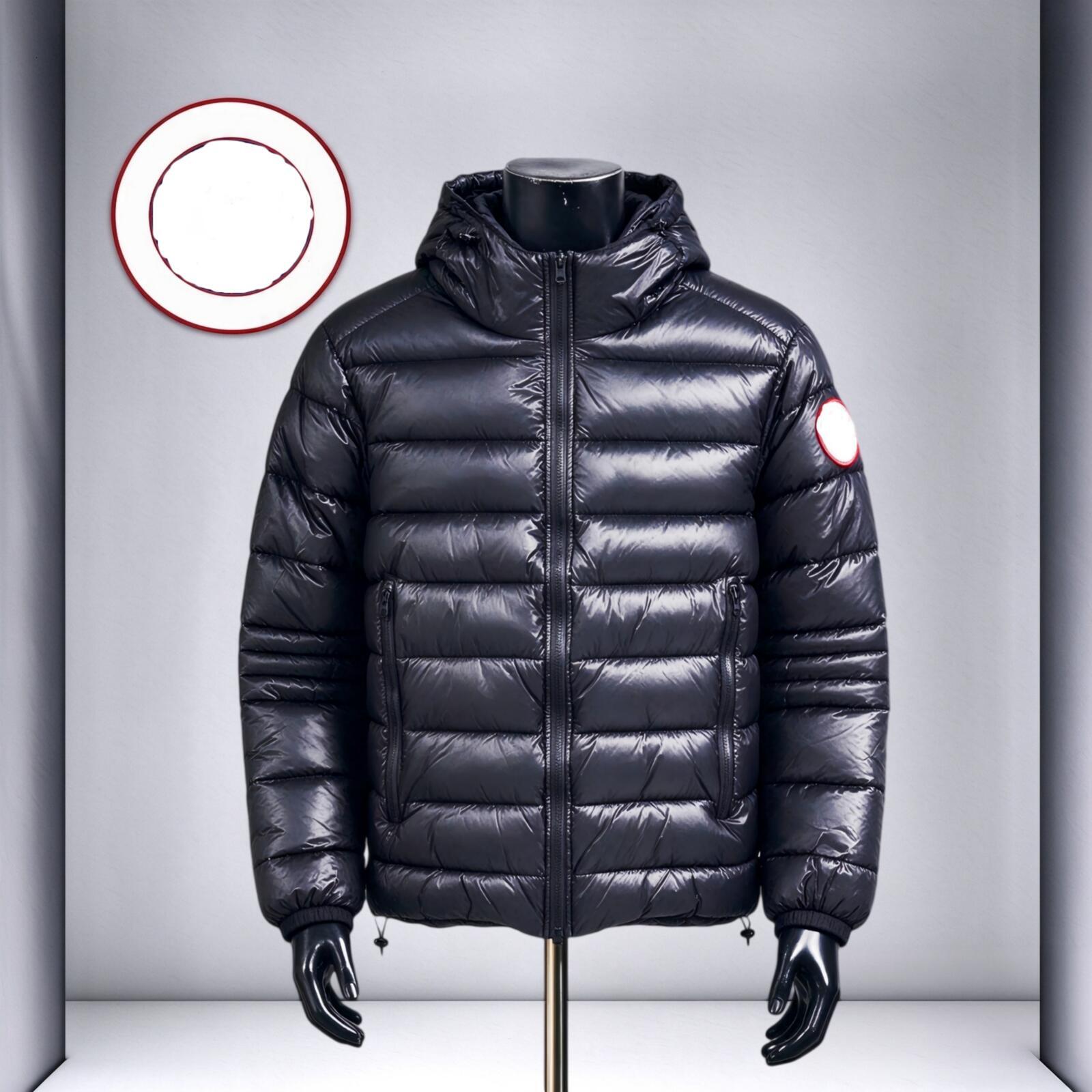 Canada Jacket Mens Jacket Lightweight Crofton Designer Jacket Lightweight Men And Womenhooded Thickened Coat Keep Warm And Windproof Top Black Mark