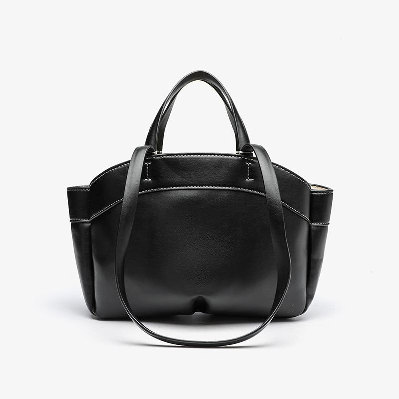 Sac à main fourre-tout de couleur unie pour femmes, sac à bandoulière élégant à poignée supérieure, sac à main à bandoulière de grande capacité p