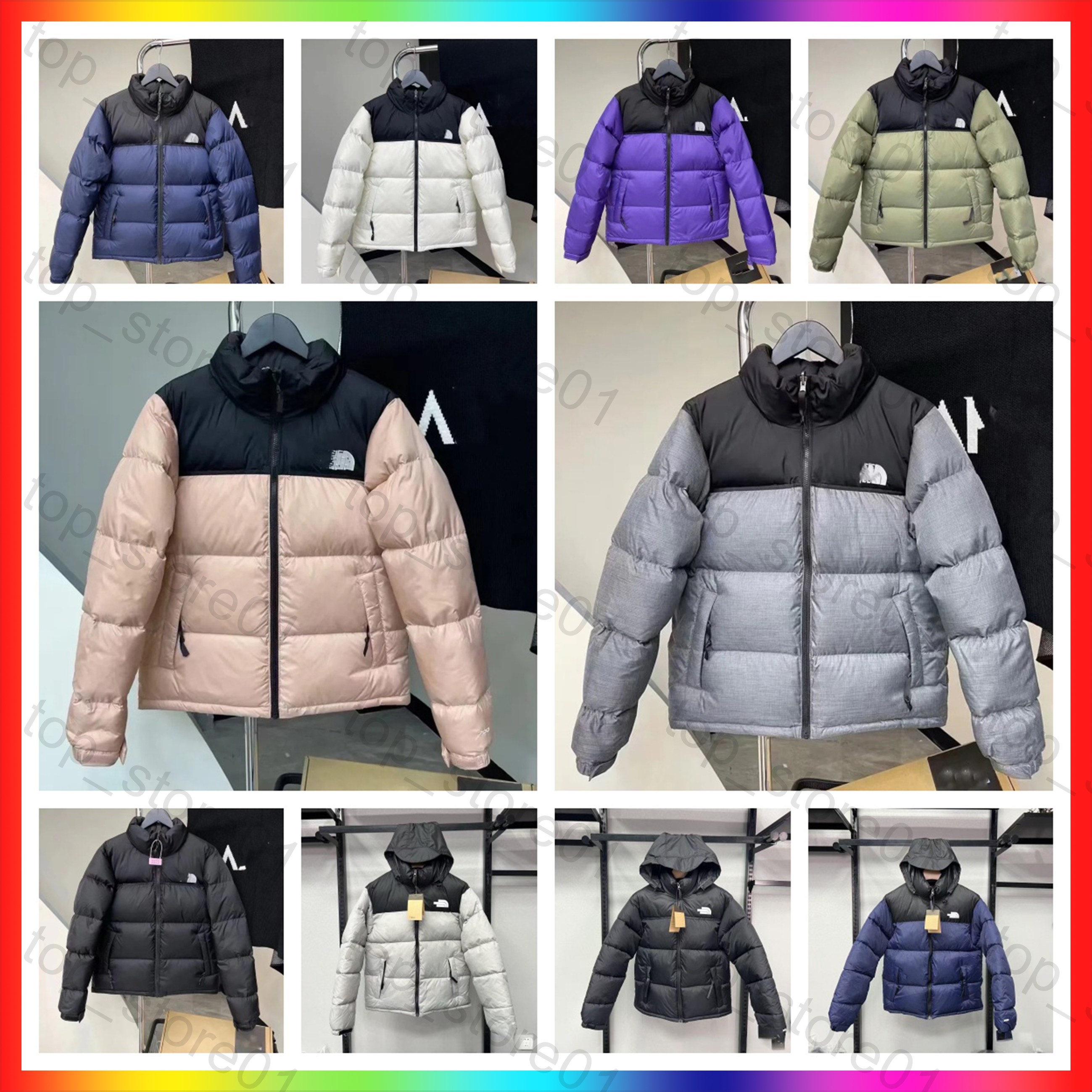 2026 Face jacket Men Jacket Designer Puffer Jacket Embroidered 700 Down Jackets Coats Peak Purple Unisex Unisex Long Sleeve Zipper 700 Fill-down War
