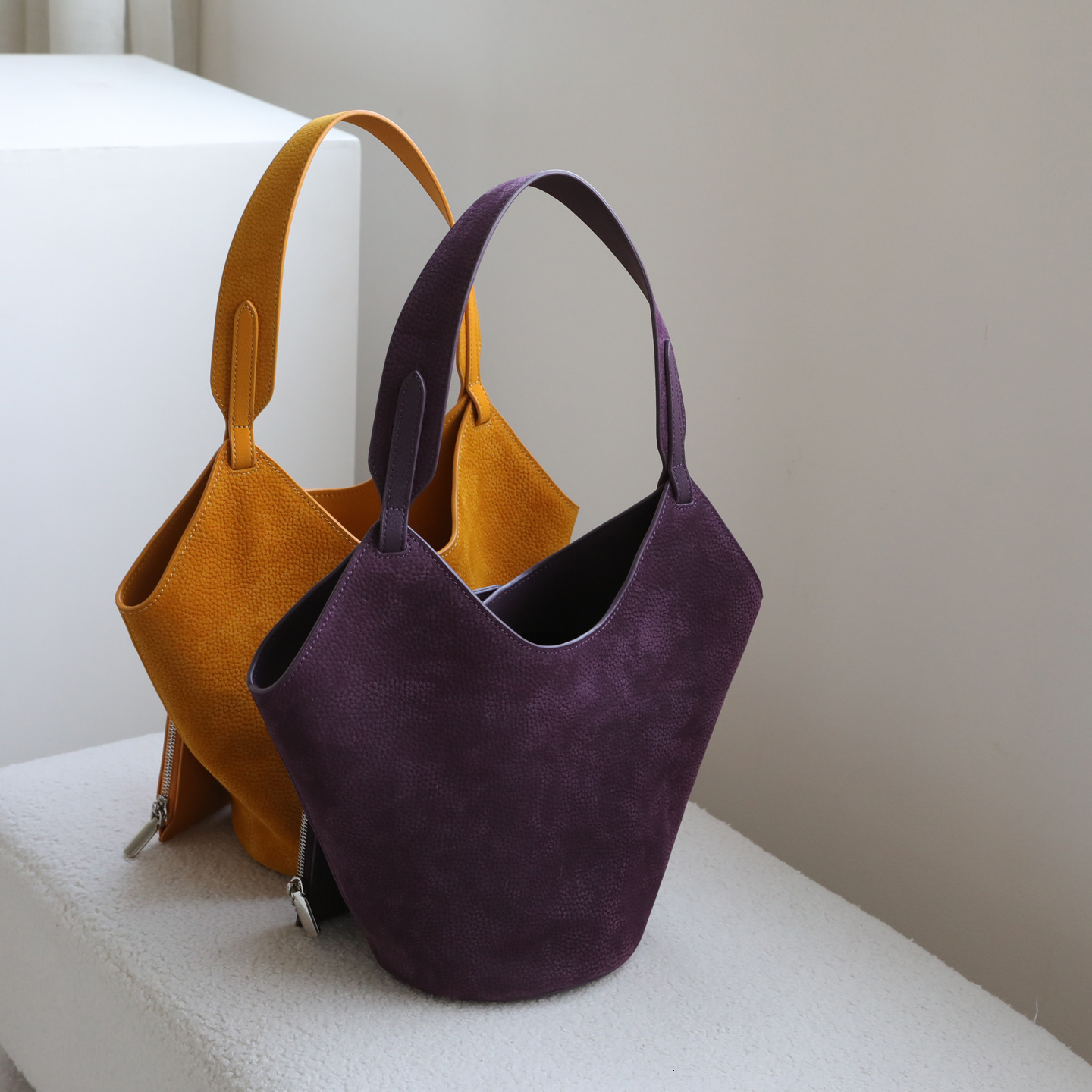 Luxury Vintage Designer Bag Fashionable And Versatile Matte Cowhide Handbag Commuting Simple Large Capacity Underarm Genuine Leather Shoulder For Wo