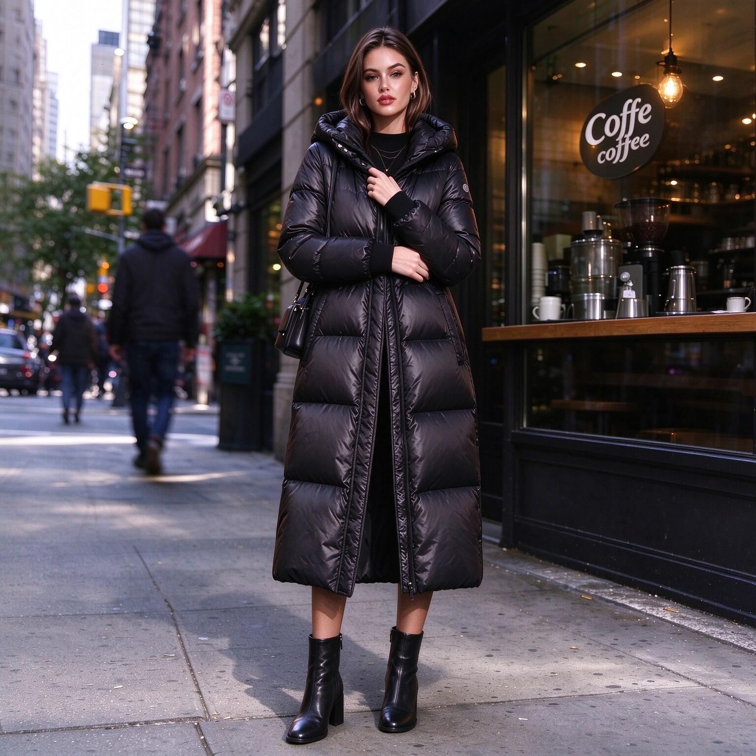 2026 High Grade Windproof And Warm Outerwear Womens Long Down Jacket Winter Parkas Coats Top Quality Women Casual 2026 Outdoor Feather Woman Outwear