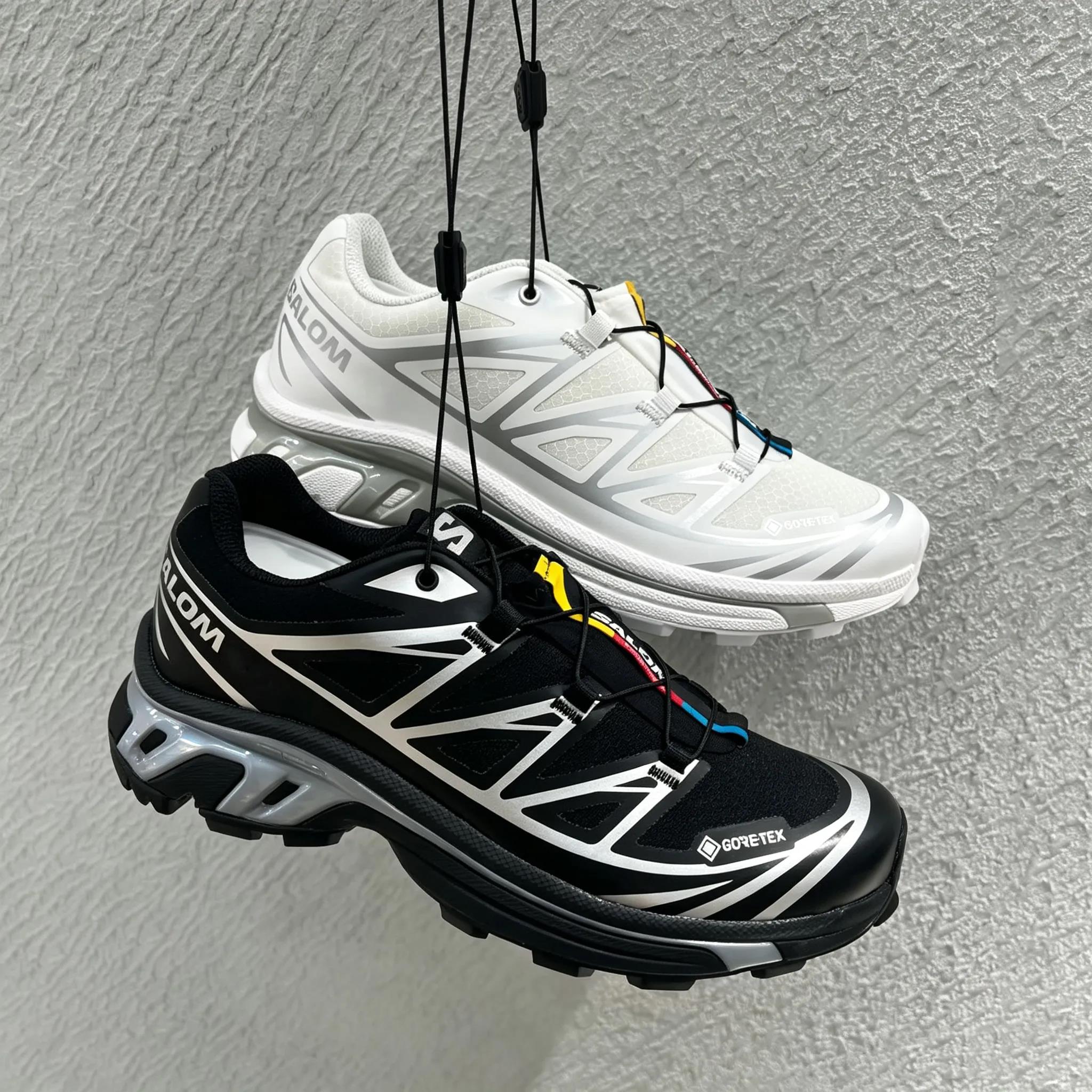 XT-6 GTX Sport Shoes Designer Style and Women Breathable Mesh Running Shoes Quick Release Lace ACS Buffer Durable Outsole Anti Slip Off Road Trainin