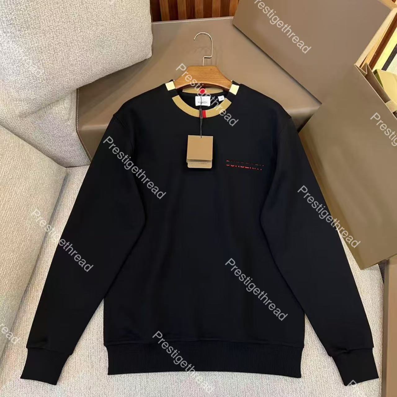New Crewneck Sweatshirt Designer High-Quality Men's Hoodies & Sweatshirts Classic Letter Embroidered Logo with Color-Blocked Neckline