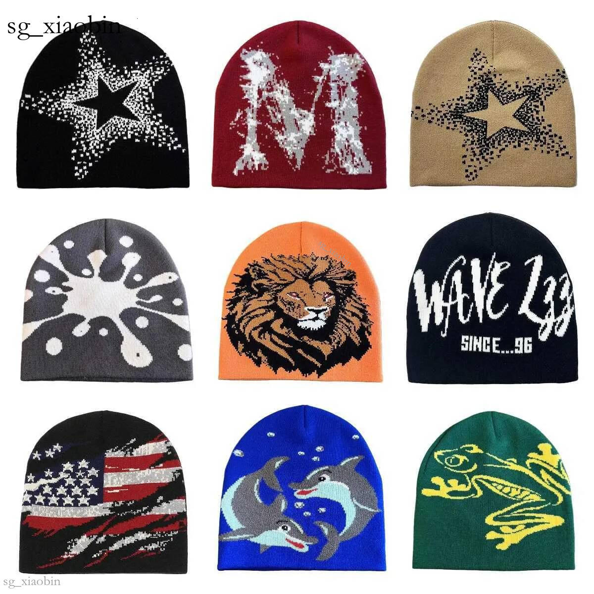 Bonnets chauds en tricot Jacquard à motif étoile pour hommes Wen hiver automne extérieur Sklcap ski Y2K chapeau froid Hip Hop cyclisme X251028 ch