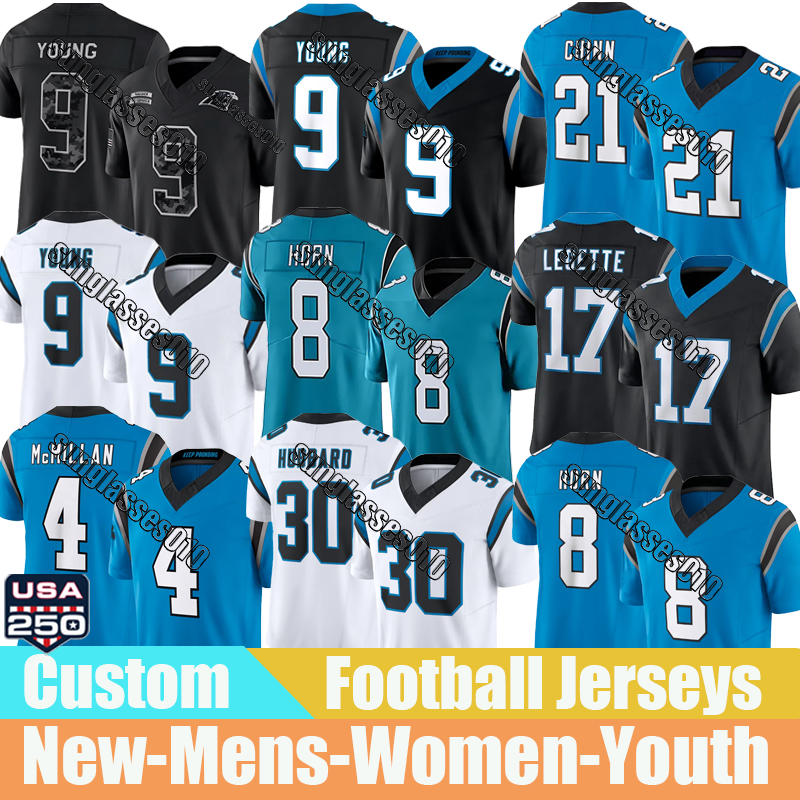#9 Bryce Young #4 Tetairoa McMillan jersey Carolinaser Pantherses jersey #17 Xavier Legette #0 Tavion Sanders #5 Jaelan Phillips Football Jerseys
