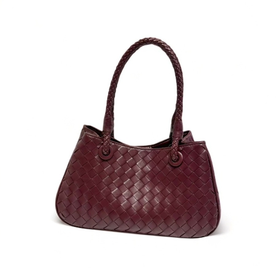 Sac à rabat en cuir PU souple pour femmes, sac à bandoulière à motif tressé, sac à bandoulière minimaliste pour les déplacements quotidiens, 369