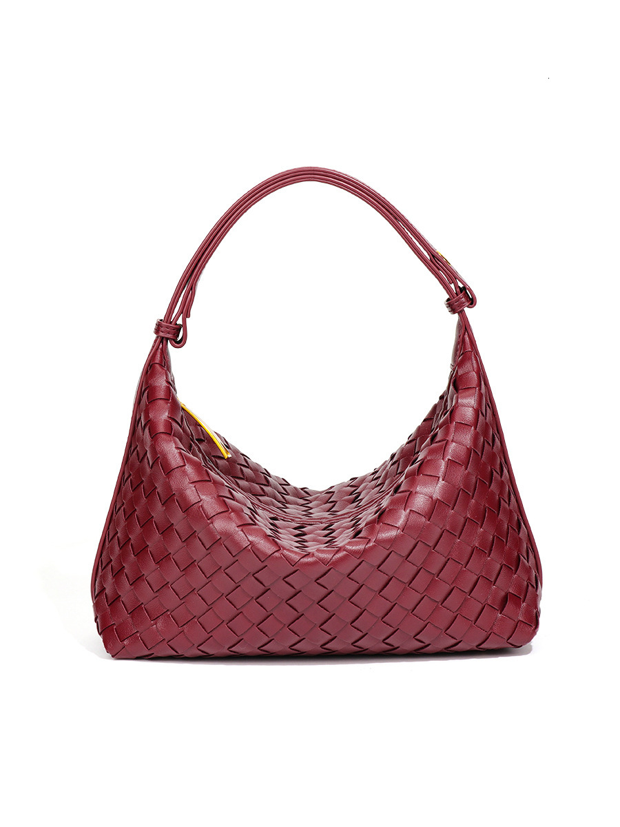 luxury designer bag 2026 Handheld Textured Hand Woven Women Large Capacity Dumpling Bag Trendy Shoulder Underarm Bag Free Shipping High Quality Top