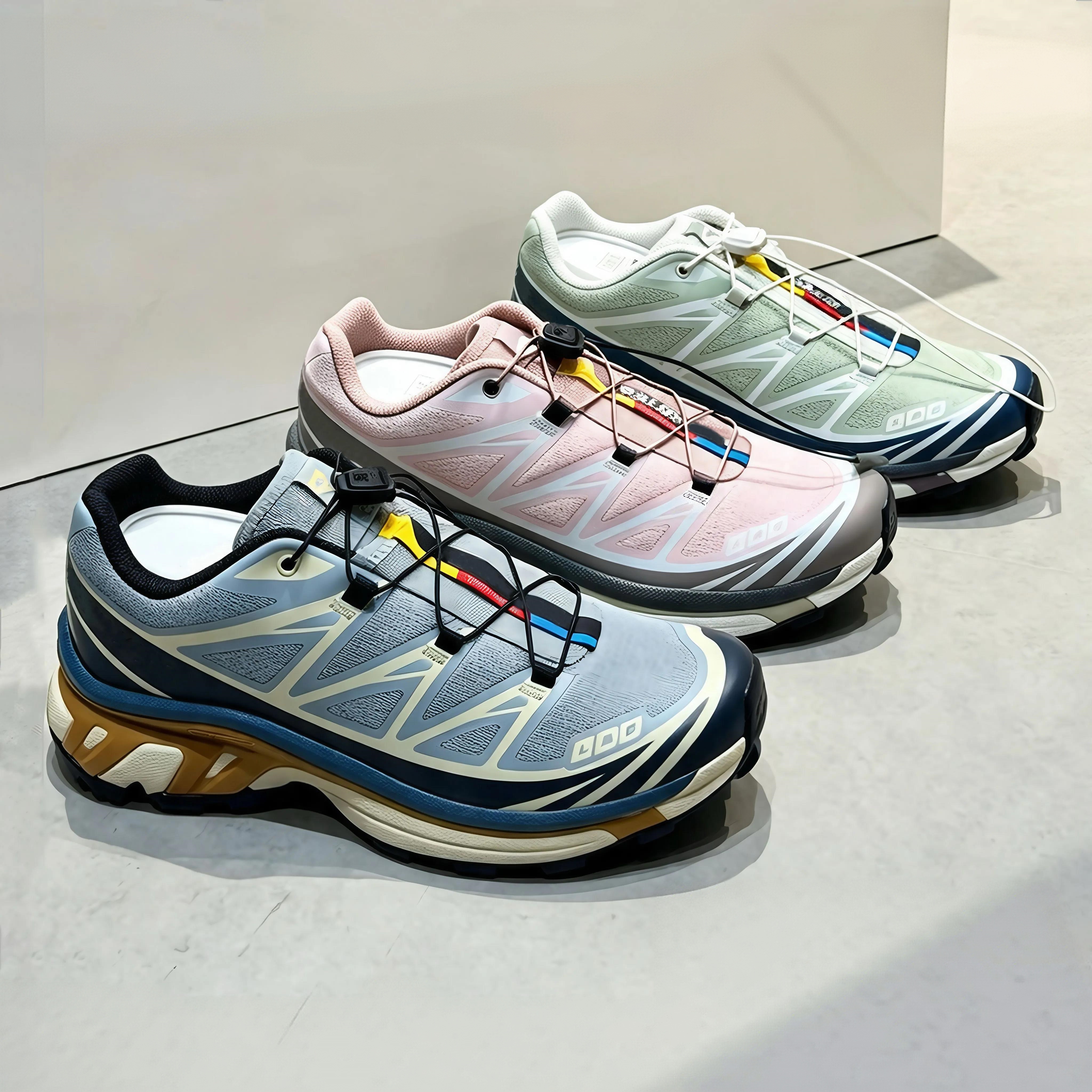 Xt6 Xt-Q A+ Quest designer shoes Trainers Outdoor Trail Hiking Sneakers mesh upper chunky sole Black Silver White running shoes Non Slip mountaineer