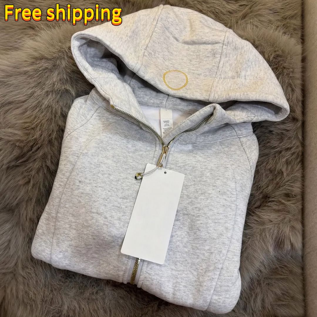 Hoodies Yoga Jacket Clothes Oversized Half zip Hoodie Lightweight Sweatshirt Stand Collar Loose Gym Workout set women designer clothes