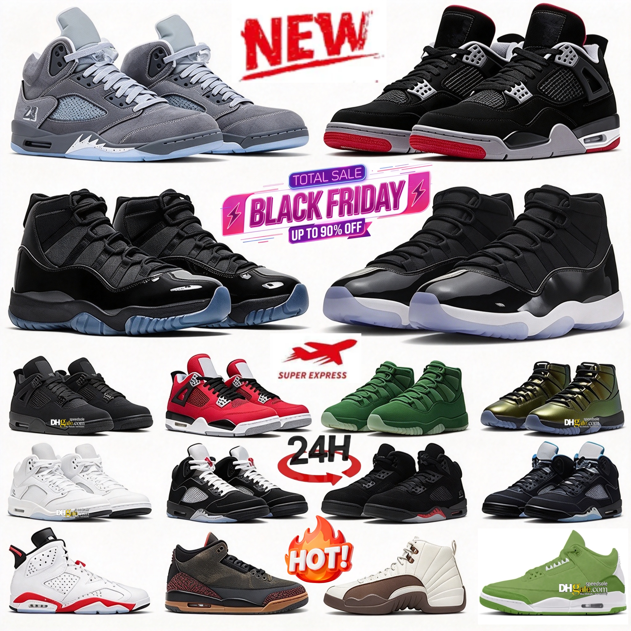 with box 3s 5s 8s Basketball Shoes Black Cat 4 Toro Wolf Grey 5 Halloween Moon Fossil Space Jam 11 Gamma blue Green Screen Black white Men Women tra