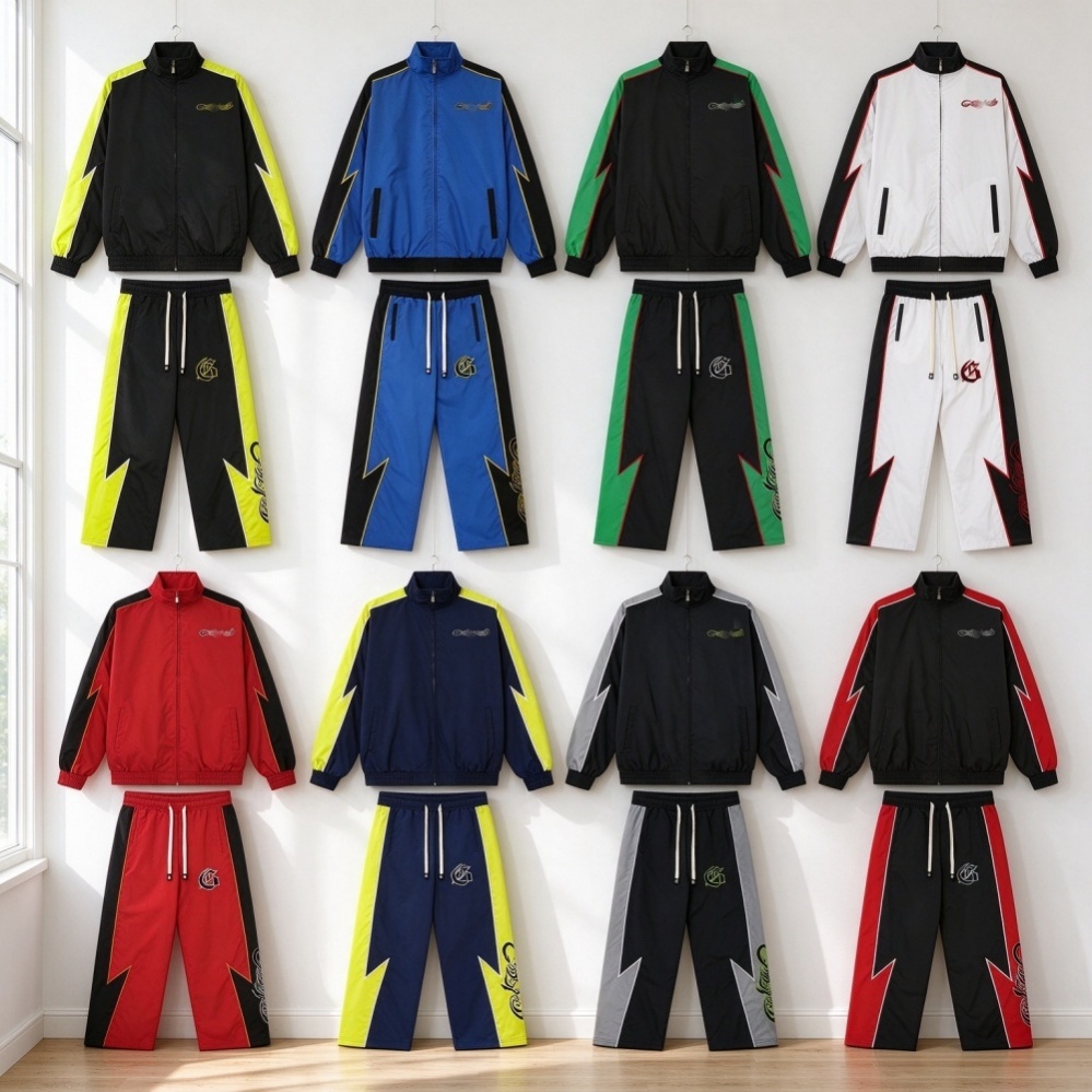 Gdspd mens tracksuit designer women longsleeve sweatshirt High quality embroidery zip up cardigan outdoor joggers sweatpants Leisure pantalon windbr