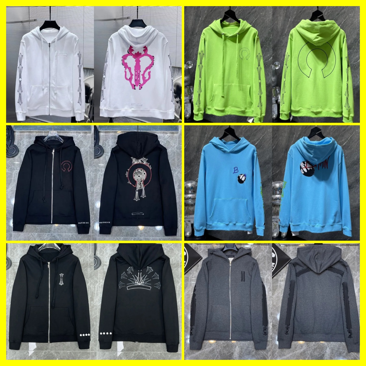 5A Designer CH High Quality hoodie Men Women Hoodie cross sanskrit Sweatshirts Pullover Letter Printed Zipper Long Sleeve Sweatshirt Sizes S-XL