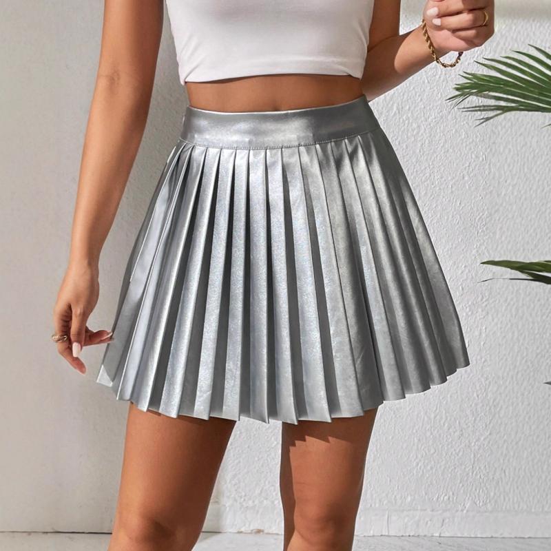 Jupe de Tennis plissée taille haute pour femmes, Mini sport décontracté, Streetwear, couleur unie, jupe courte d'été, S-XL