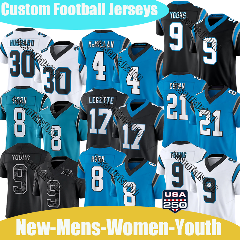 #9 Bryce Young jersey Carolinaser Pantherses jersey #4 Tetairoa McMillan #5 Jaelan Phillips Jerseys #17 Xavier Legette #0 Tavion Sanders Football Je