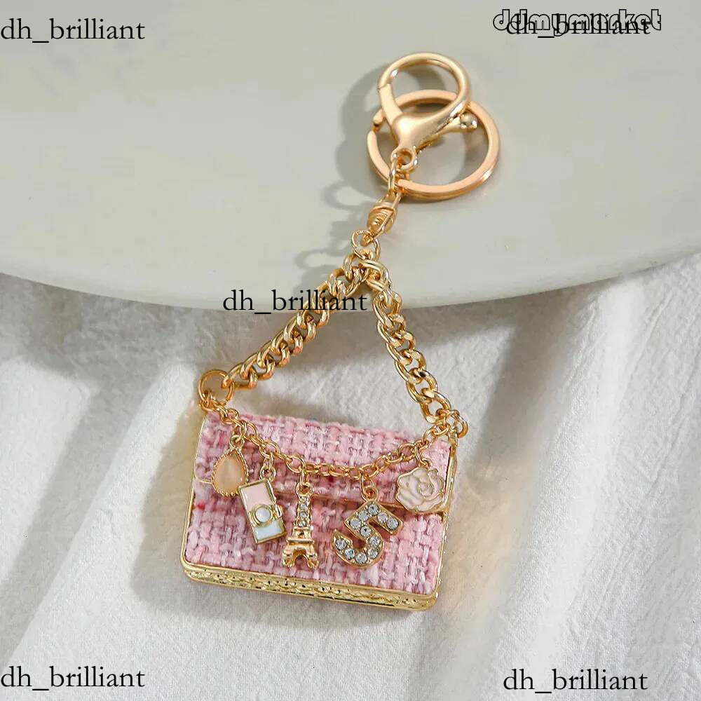 Charmant Mini porte-clés de sac à main: breloques décoratives de sac de Style doux pendentifs de porte-clés en métal pour clés accessoires mignon